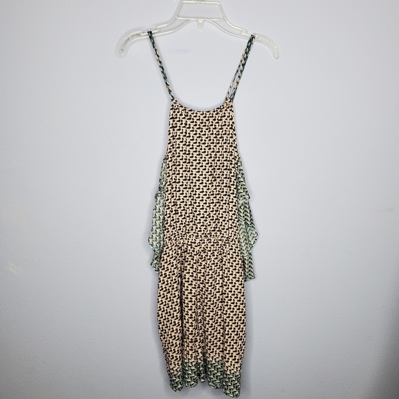 Anthropologie Printed Cold Shoulder Strappy Romper - Picture 4 of 11